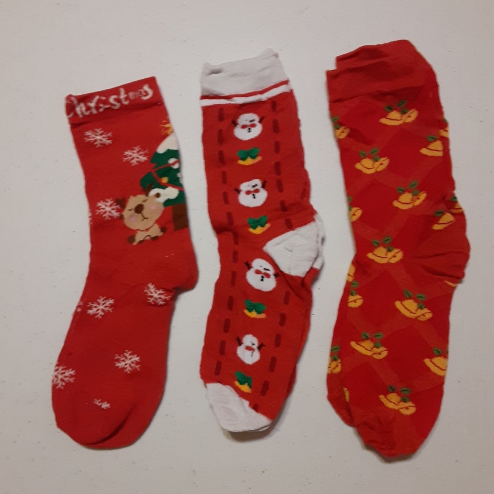 3 Pairs Christmas Socks